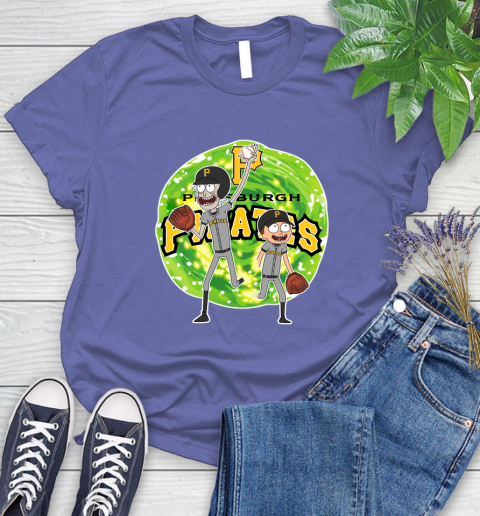 MLB Pittsburgh Pirates Rick And Morty Baseball Sports Women's T-Shirt 11