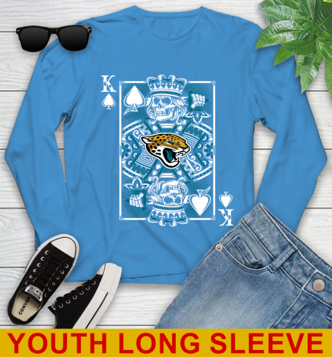Jacksonville Jaguars NFL Football The King Of Spades Death Cards Shirt Youth Long Sleeve 8