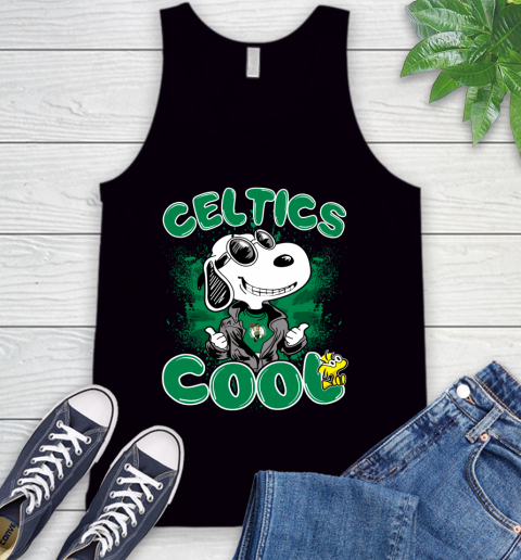 NBA Basketball Boston Celtics Cool Snoopy Shirt Tank Top