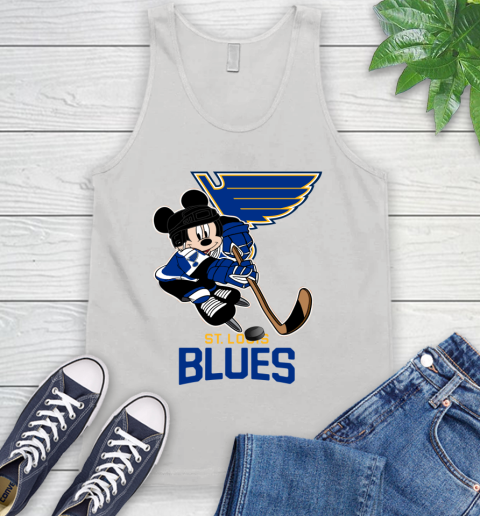 NHL St.Louis Blues Mickey Mouse Disney Hockey T Shirt Tank Top