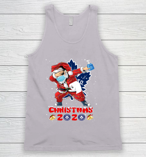 Toronto Maple Leafs Funny Santa Claus Dabbing Christmas 2020 NHL Tank Top 3