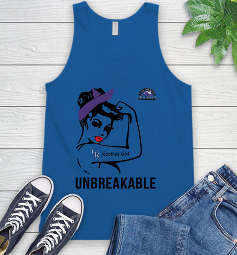 MLB Colorado Rockies Girl Unbreakable Baseball Sports Tank Top 3