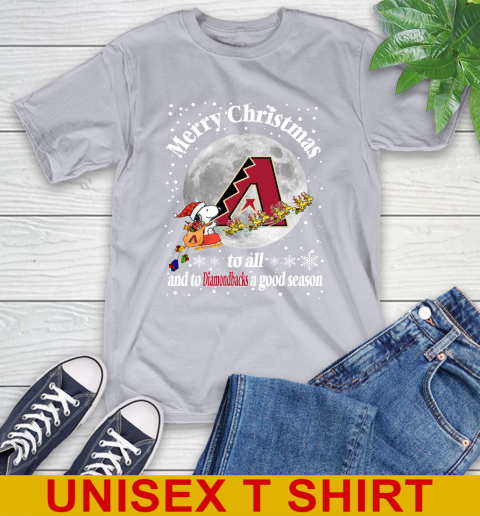 Arizona Diamondbacks Merry Christmas To All And To Diamondbacks A Good Season MLB Baseball Sports T-Shirt 5