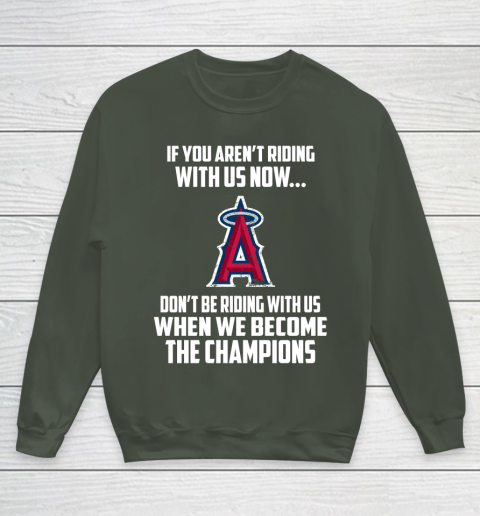 MLB Los Angeles Angels Baseball We Become The Champions Youth Sweatshirt 8