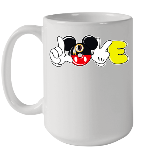 Washington Redskins NFL Football Love Mickey Disney Sports (1) Ceramic Mug 15oz