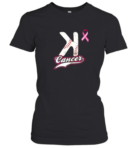 StriKe Out Cancer Shirt Trendy Baseball Mothers Day Women's T-Shirt