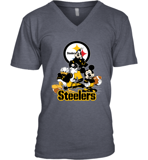 NFL Pittsburgh Steelers Mickey Mouse Donald Duck Goofy Football T Shirt -  Rookbrand