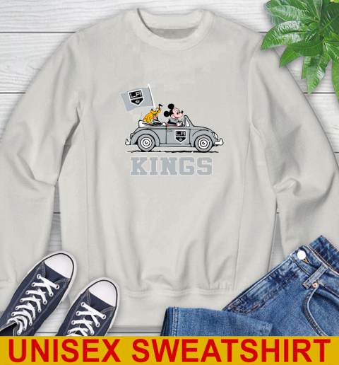 NHL Hockey Los Angeles Kings Pluto Mickey Driving Disney Shirt Sweatshirt 12