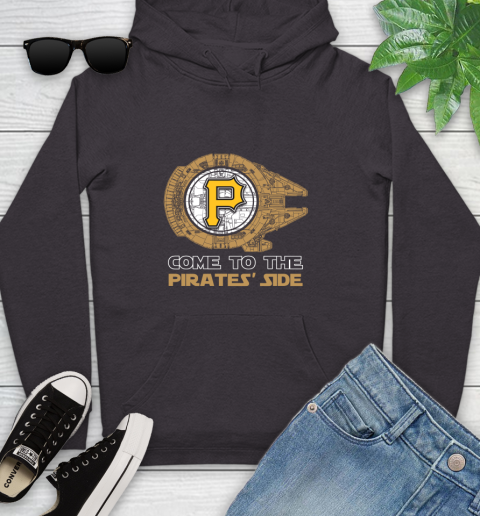 MLB Come To The Pittsburgh Pirates Side Star Wars Baseball Sports Youth Hoodie 8
