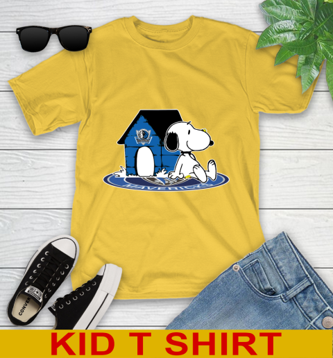 NBA Basketball Dallas Mavericks Snoopy The Peanuts Movie Shirt Youth T-Shirt 8