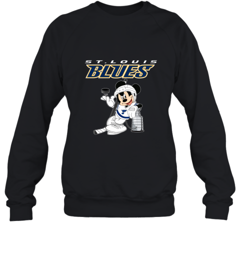 Mickey St. Louis Blues With The Stanley Cup Hockey NHL Sweatshirt