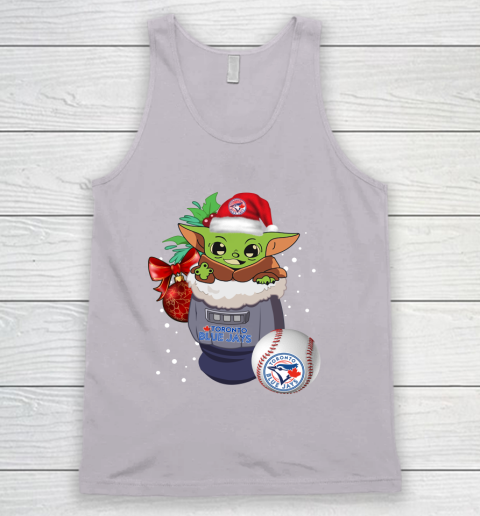 Toronto Blue Jays Christmas Baby Yoda Star Wars Funny Happy MLB Tank Top 4