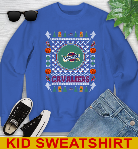Cleveland Cavaliers Merry Christmas NBA Basketball Loyal Fan Youth Sweatshirt 6
