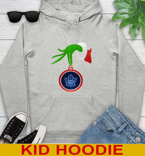 Toronto Maple Leafs Grinch Merry Christmas NHL Hockey Youth Hoodie