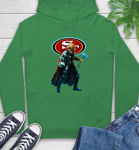 NFL Thor Avengers Endgame Football San Francisco 49ers Hoodie 8
