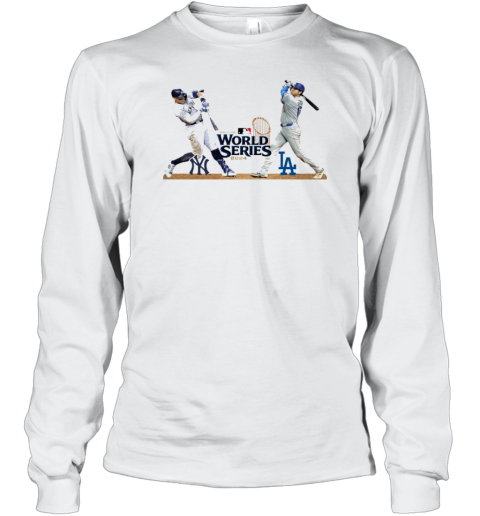 Aaron Judge New York Yankees vs. Shohei Ohtani Los Angeles Dodgers 2024 MLB World Series Matchup Long Sleeve T-Shirt