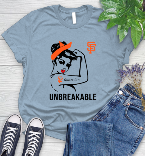 MLB San Francisco Giants Girl Unbreakable Baseball Sports Women's T-Shirt 6