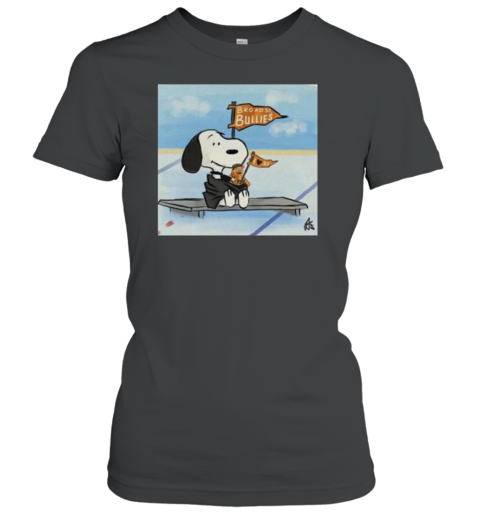 Snoopy Philadelphia Flyers Broad St. Bullies Flag 2024 Women's T-Shirt