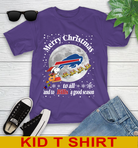 Buffalo Bills Merry Christmas To All And To Bills A Good Season NFL Football Sports Youth T-Shirt 3