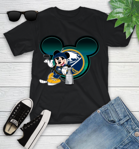 NHL Buffalo Sabres Stanley Cup Mickey Mouse Disney Hockey T Shirt Youth T-Shirt 2