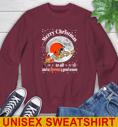 Cleveland Browns Merry Christmas To All And To Browns A Good Season NFL Football Sports Sweatshirt 6