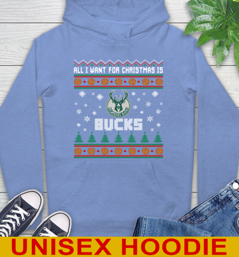 NBA All I Want For Christmas Is Milwaukee Bucks Basketball Sports 23