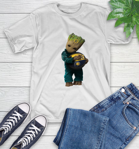 NBA Groot Guardians Of The Galaxy Basketball Sports Indiana Pacers T-Shirt