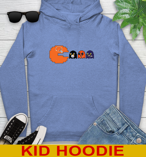 Cleveland Browns NFL Football Pac Man Champion Youth Hoodie 12