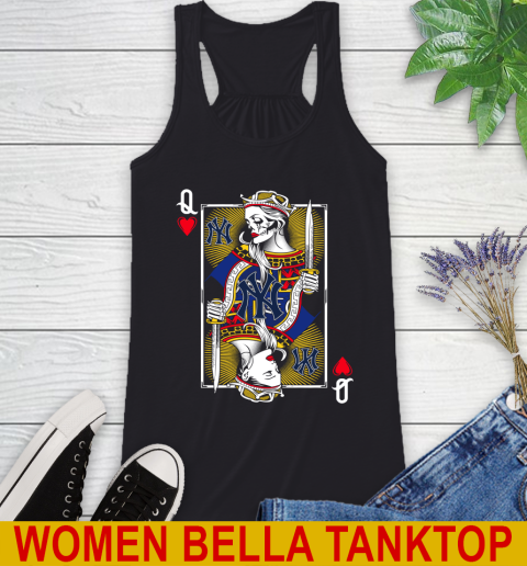 MLB Baseball New York Yankees The Queen Of Hearts Card Shirt Racerback Tank