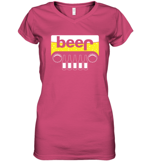 tnjh beer and jeep shirts women v neck t shirt 39 front heliconia