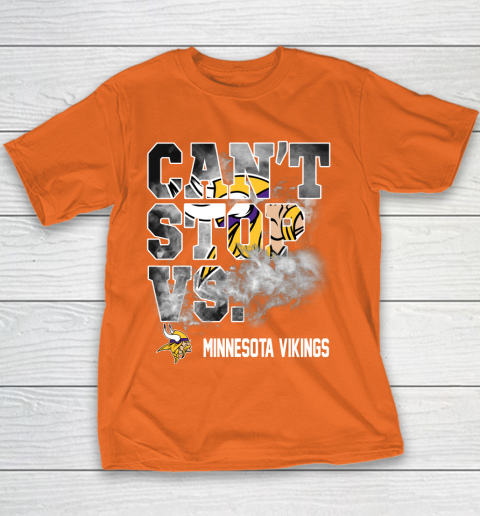 NFL Minnesota Vikings Can't Stop Vs Youth T-Shirt 4