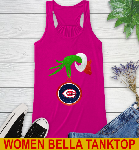 Cincinnati Reds Grinch Merry Christmas MLB Baseball Racerback Tank 8