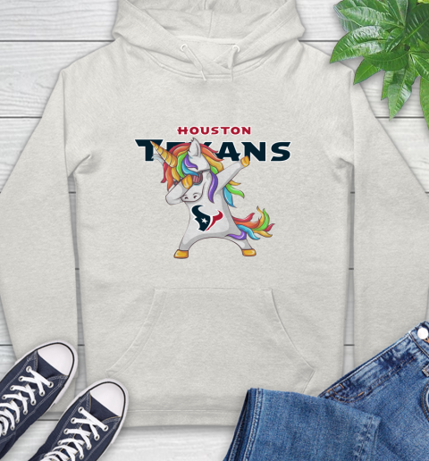 Houston Texans NFL Football Funny Unicorn Dabbing Sports Hoodie 12