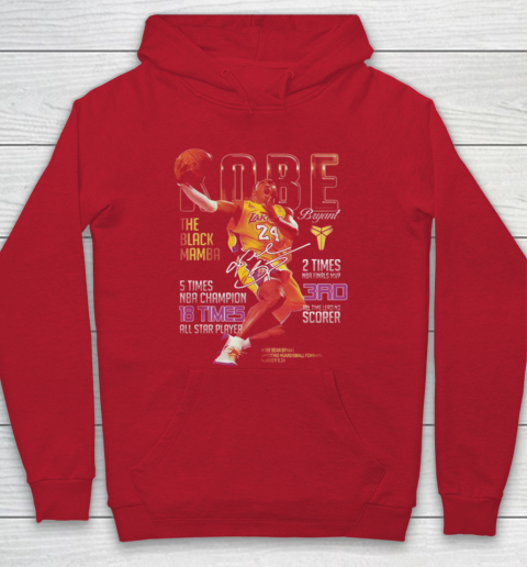 Kobe Bryant The Black Mamba 5 Times NBA Champions Signatures Hoodie 7