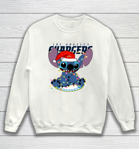 Los Angeles Chargers NFL Football noel stitch Christmas Sweatshirt