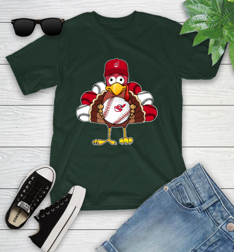 Cleveland Indians Turkey thanksgiving Youth T-Shirt 5