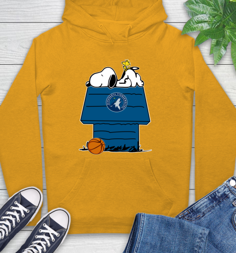 Minnesota Timberwolves NBA Basketball Snoopy Woodstock The Peanuts Movie Hoodie 3