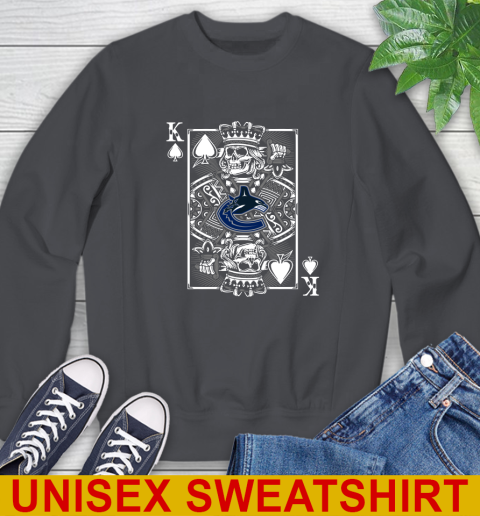 Vancouver Canucks NHL Hockey The King Of Spades Death Cards Shirt Sweatshirt - Image 8