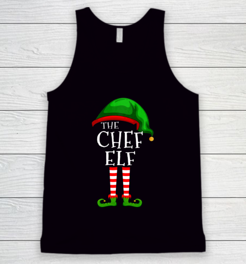 Chef Elf Family Matching Group Christmas Gift Funny Tank Top