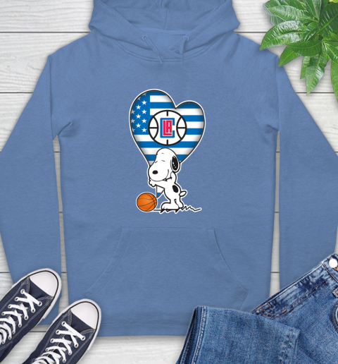 LA Clippers NBA Basketball The Peanuts Movie Adorable Snoopy Hoodie 11
