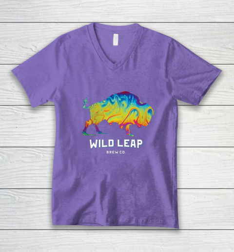 Wild Leap Alpha Abstraction Volume 2 Psychedelic V-Neck T-Shirt 8
