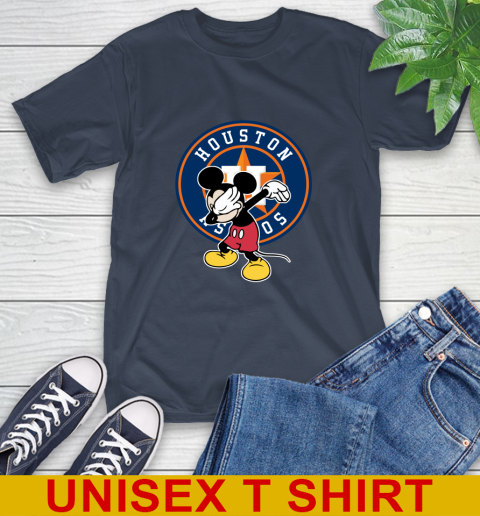 Houston Astros MLB Baseball Dabbing Mickey Disney Sports T-Shirt 4