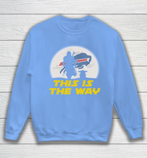 Buffalo Bills NFL Football Star Wars Yoda And Mandalorian This Is The Way Sweatshirt 8