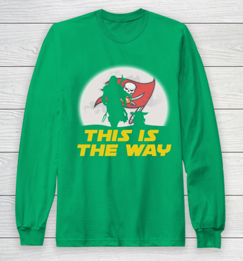 Tampa Bay Buccaneers NFL Football Star Wars Yoda And Mandalorian This Is The Way Long Sleeve T-Shirt 4