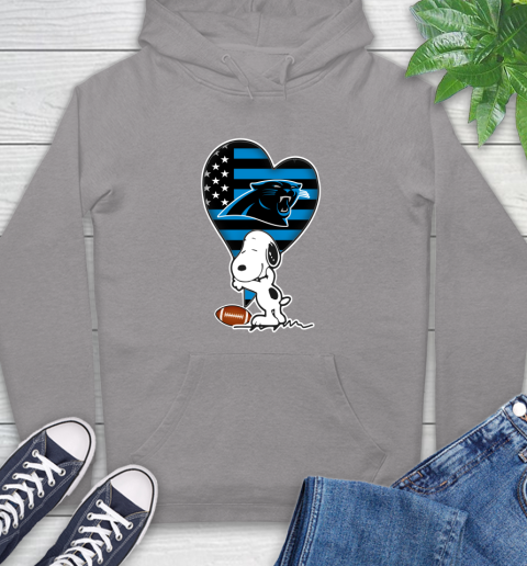 Carolina Panthers NFL Football The Peanuts Movie Adorable Snoopy Hoodie 6