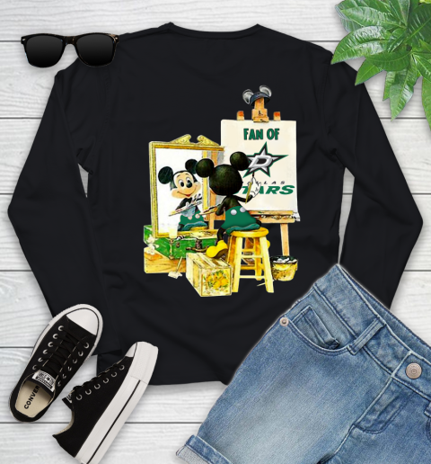 NHL Hockey Dallas Stars Mickey Drawing Shirt 113