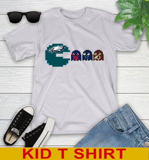 Philadelphia Eagles NFL Football Pac Man Champion Youth T-Shirt 5