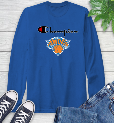 NBA Basketball New York Knicks Champion Shirt Long Sleeve T-Shirt 7