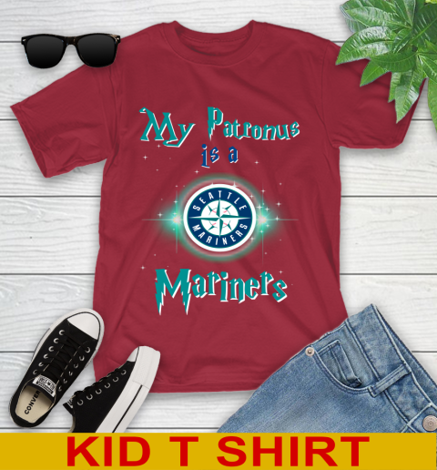MLB Baseball Harry Potter My Patronus Is A Seattle Mariners Youth T-Shirt 12