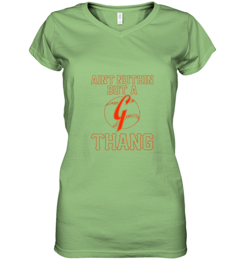uyjn womens san francisco baseball vintage sf the city giant women v neck t shirt 39 front lime